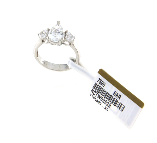 [NCTW02823] خاتم الماس سولتير مزروع في المختبر علي ذهب ابيض